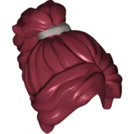 Hair Long Wavy with Ponytail and Silver Band Print