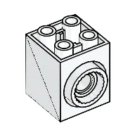 Brick Special 2 x 2 x 2 with Rotation Joint Socket and Rear Pin Hole