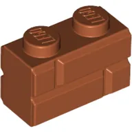 Brick Special 1 x 2 with Masonry Brick Profile