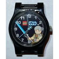 Watch Face with 'LEGO Star Wars' Logo and Obi Wan Kenobi Print