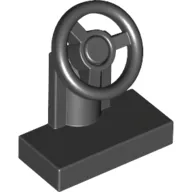 Steering Stand 1 x 2 with Black Steering Wheel