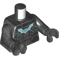 Torso Armor, Muscle Outline, Sand Blue and Bright Blue Batman Logo (Batwing) Print, Pearl Titanium Arms and Hands