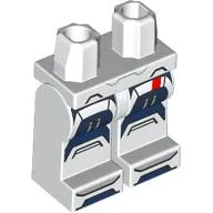 Hips and White Legs with Dark Blue/Black Iron Legion Armor print