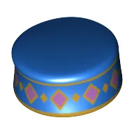 Kufi with Gold/Medium Lavender Decorations