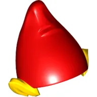 Hat, Elf Ears with Red Hat Print