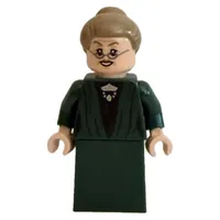 Professor Minerva McGonagall, Dark Green Robes, Dark Tan Hair, Plain Skirt