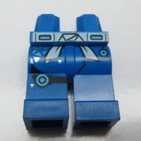 Hips and Blue Legs with White Sash, Silver Triangles, and Black Knee Belt Print