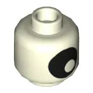 Minifig Head Mixel Eye, Large Black Eye with Pupil Print [Hollow Stud]