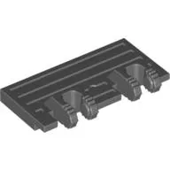 Hinge Train Gate 2 x 4 Locking Dual 2 Fingers without Rear Reinforcements, 7 Teeth