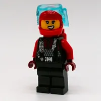 Diver - Pearl Titanium Torso, Legs, Red Airtanks, Red Helmet