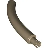 Animal Body Part / Plant, Tail / Neck / Branch / Trunk, Middle Section with Pin, Round Pin Hole