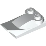 Brick Wedged, Curved 2 x 3 x 2/3 Two Studs, Wing End