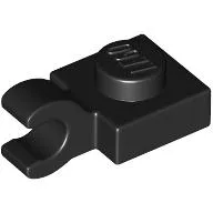 Plate Special 1 x 1 with Clip Horizontal [Thick Open O Clip]