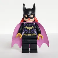 Batgirl, Black Suit, Medium Lavender Cape