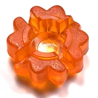 Clikits Icon, Flower 2 x 2 Small, 10 Petals with Hole [Frosted]