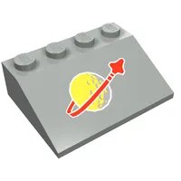 Slope 33° 3 x 4 with Classic Space Logo Print