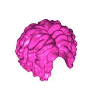 Hair Parted in Middle, Very Curly