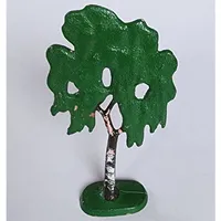 Plant, Tree Flat Birch painted with solid base