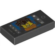 Tile 1 x 2 with Smart Phone Screen with Jay Walker Selfie Print