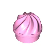 Plate Round 1 x 1 Swirled Top