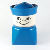 Duplo 2 x 2 x 2 Figure Brick Early, Sailor Hat Blue, Freckles Print