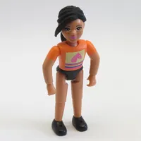 Belville Figure Fixed Elbows, Child, Female, Black Ponytail and Orange Shirt with Horse Head