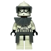 Clone Trooper, Phase I Armor, Dark Bluish Gray Pauldron and Kama