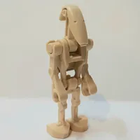 Battle Droid, Two Bent Arms, Light Bluish Grey Clip