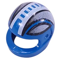 Helmet, Standard with Black Stripes and White Center Ladder Print [8358]