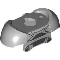 Minifig Neckwear Armor Shoulder Pads with Black Armor print