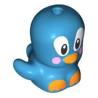 Animal, Bird, Bright Light Orange Beak and Feet, Bright Pink Cheeks Print