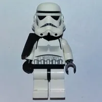 Stormtrooper, Plain Black Head, Pauldron and Neck Bracket
