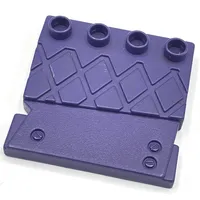 Duplo Tile, Modified 4 x 4 Studs on Edge and Groove Lines (Staircase Step)