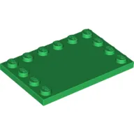 Plate Special 4 x 6 with Studs on 3 Edges