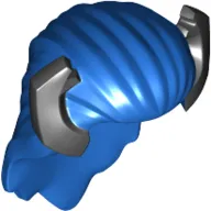 Hair Long Straight with Black Horns Print