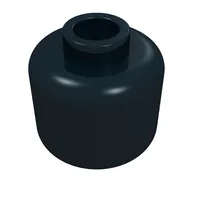 Minifig Head Darth Maul, Red Face and Teeth Print [Blocked Open Stud]