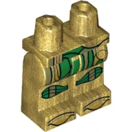 Hips and Pearl Gold Legs with Green and Gold Armor Print