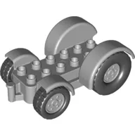 Duplo Car Base 2 x 6 Tractor with Mudguards, Light Bluish Gray Wheels