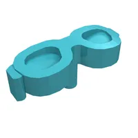 Headwear Accessory Glasses, Oval Shaped with Pin