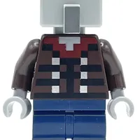 Illager, Vindicator, Dark Blue Legs, Wide Eyes