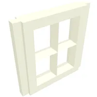 Window Pane 1 x 2 x 2 for Slotted Bricks