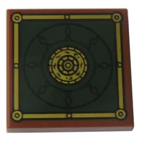 Tile 2 x 2 with Circle inside Square Print