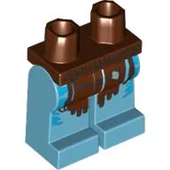 Hips and Medium Azure Legs with Reddish Brown Loincloth, Dark Azure Markings print