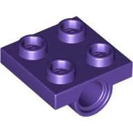 Plate Special 2 x 2 with 1 Pin Hole [Split Underside Ribs]