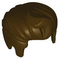 Hair Swept Back with Forelock