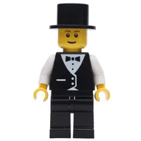 Groom, Black Suit, Black Top Hat