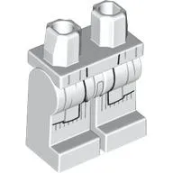 Hips and White Legs with Coat Tails, Black Trim, Light Bluish grey Lines print