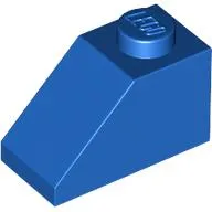 Slope 45° 2 x 1 with Bottom Pin
