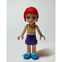 Mia - Lime Top, Dark Purple Skirt