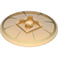 Dish 6 x 6 Inverted (Radar) with Solid Studs with Orange Slice print